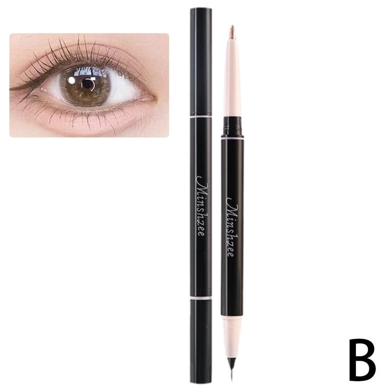 Double-ended under-eye shadow pen, natural shading, two-in-one, waterproof, sweatproof, and smudge-proof. (2g + 0.5g)